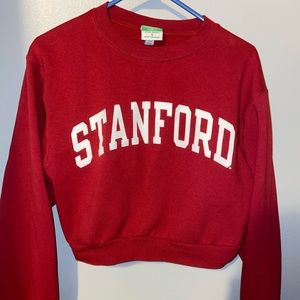STANFORD UNIVERSITY CROPPED CREWNECK